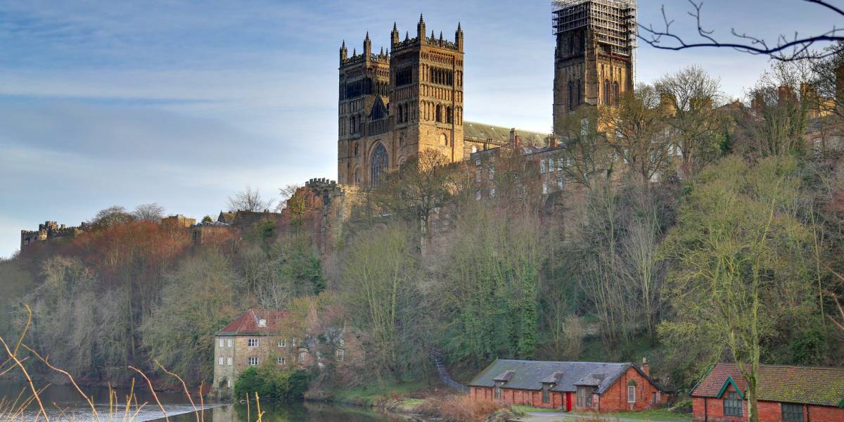 Durham Cathedral and the Old Fulling Mill below